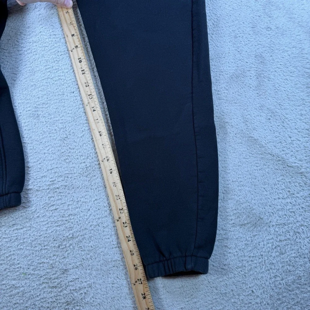 Air Jordan Joggers Mens Small Black Fleece Loose Fit Drawstring Gym Sweatpants